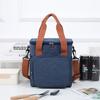 Insulated Large Capacity Tote Lunch Bag and Outdoor Picnic Crossbody Bag