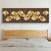 Luxuriöses abstraktes Pflanzengemälde an der Wand, nordisches goldenes Ginkgo-Blätter-Poster, Drucke auf Leinwand, Kunstwerke für Wohnzimmer, Heimdekoration