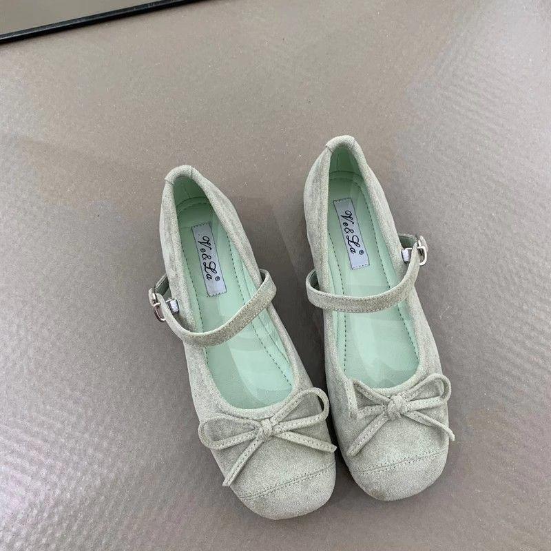 Women's French Mary Jane Ballet Flats - Spring 2025 Style with Inner Height Increase