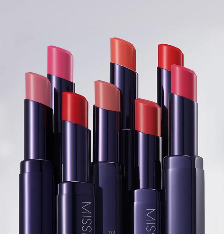 MISSHA Dewy Rouge Lipstick | 8 Shades | Moisturizing & Glossy Finish | Korean K-Beauty