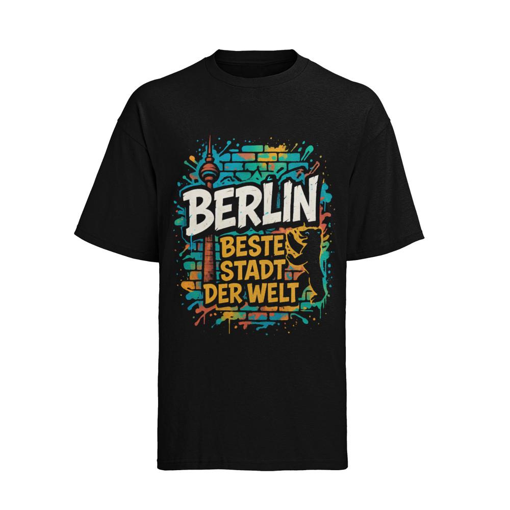 I Love Berlin 4 Ever BärlinCapital Colorful Men's T-Shirt  Tops Tee Organic Cotton S-XXXL