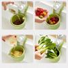 Sink Strainer Basket Press Automatic Dumping Sink Strainer Basket Fruit Vegetable Leftover Waste Draining Colander for Home