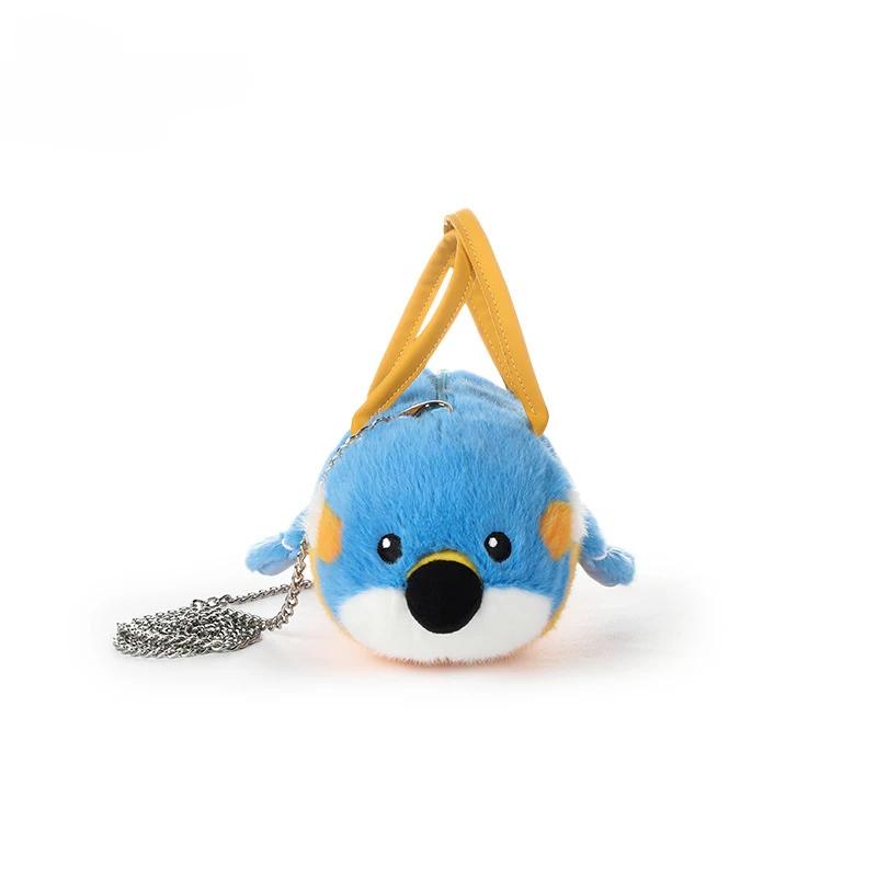 1Pcs Bird Lifelike Plush Backpack Soft Women Fashion Kawaii Shoulder Bag Cute Stuffed Crossbody Bag Parrot Plushie Handbag Gift