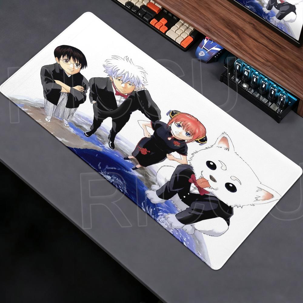 Large-Gintama Mouse Pad Anime Anti-slip Offices Accessories Gaming Mousepad Desk keyboard Mat Office Rug Gamer Rubber Mats