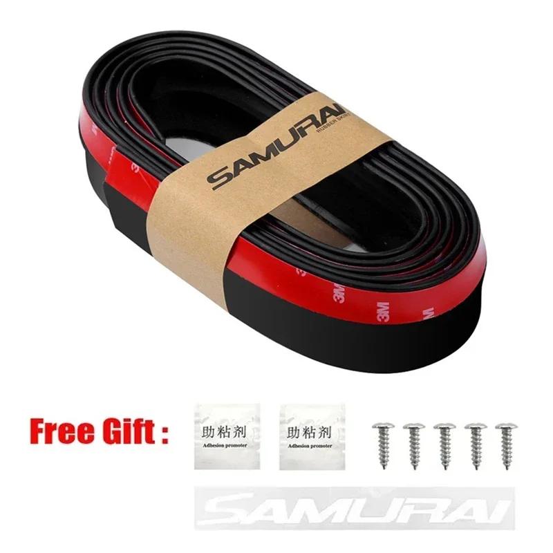 Car Bumper Lip Stickers Soft Carbon Fiber Car Rubber Bumper Strip Outside Bumper Front Lip Car Bumper Protectors