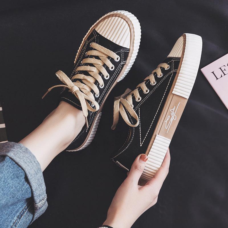 

Women Canvas Shoes Fashion Sneakers Unisex New Casual Vulcanize Shoes Woman Fashion Loafers High Quality 3 Times Vulcanization 44