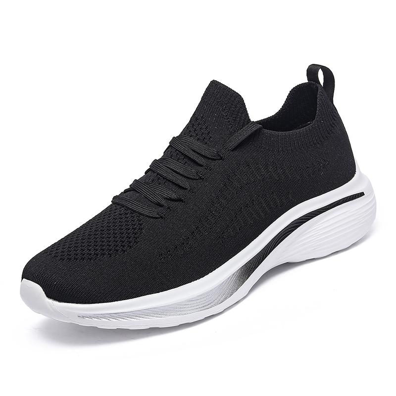 

Мужская спортивная обувь, новые дышащие повседневные кроссовки, модные кроссовки на толстой подошве, удобная модная обувь для подростков 39 чёрный