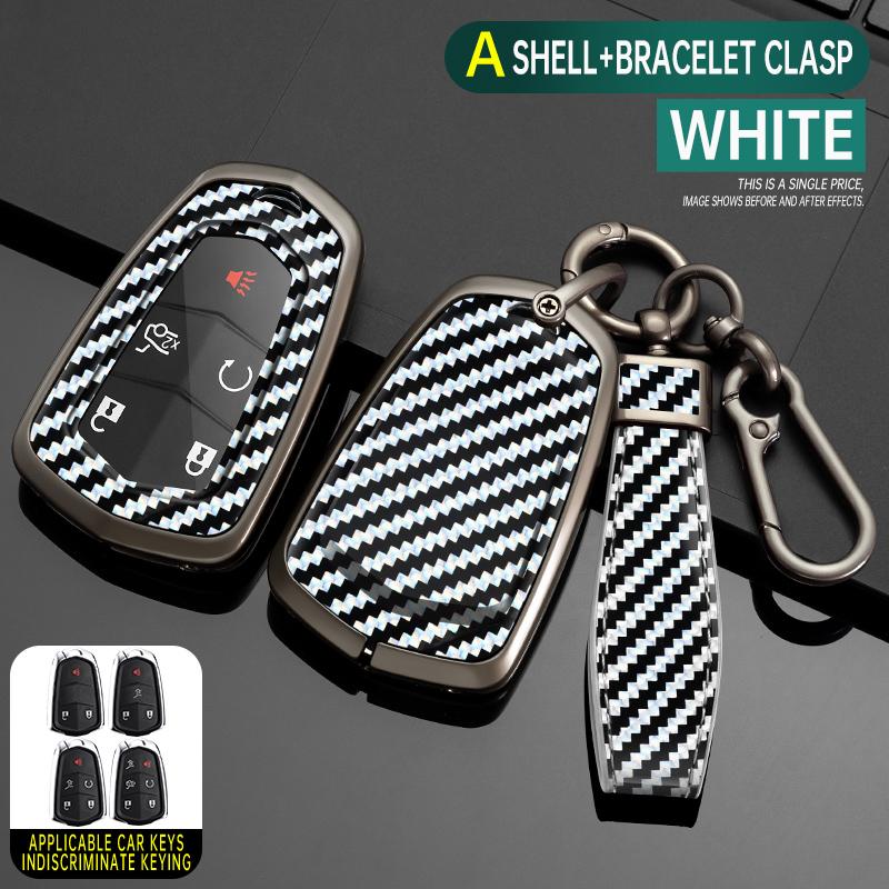 Styling Mouldings Alloy Car Remote Key Case Cover Protect Shell Bag For Cadillac ATS XTS XT5 XT4 CT6 XT6 CTS DTS ESV STS ELR Esc