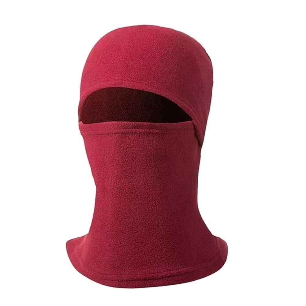 

Вітрозахисна зимова шапка Тепла лижна маска Шапки Модні шапки Зима вина червоного кольору