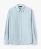 Le Mad One Pocket Normal Striped Shirt - Blue