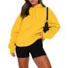 Plus Size Women's Velvet Hooded Sweatshirt Thickened Long Sleeve Pullover Solid Color Casual Autumn Fashion