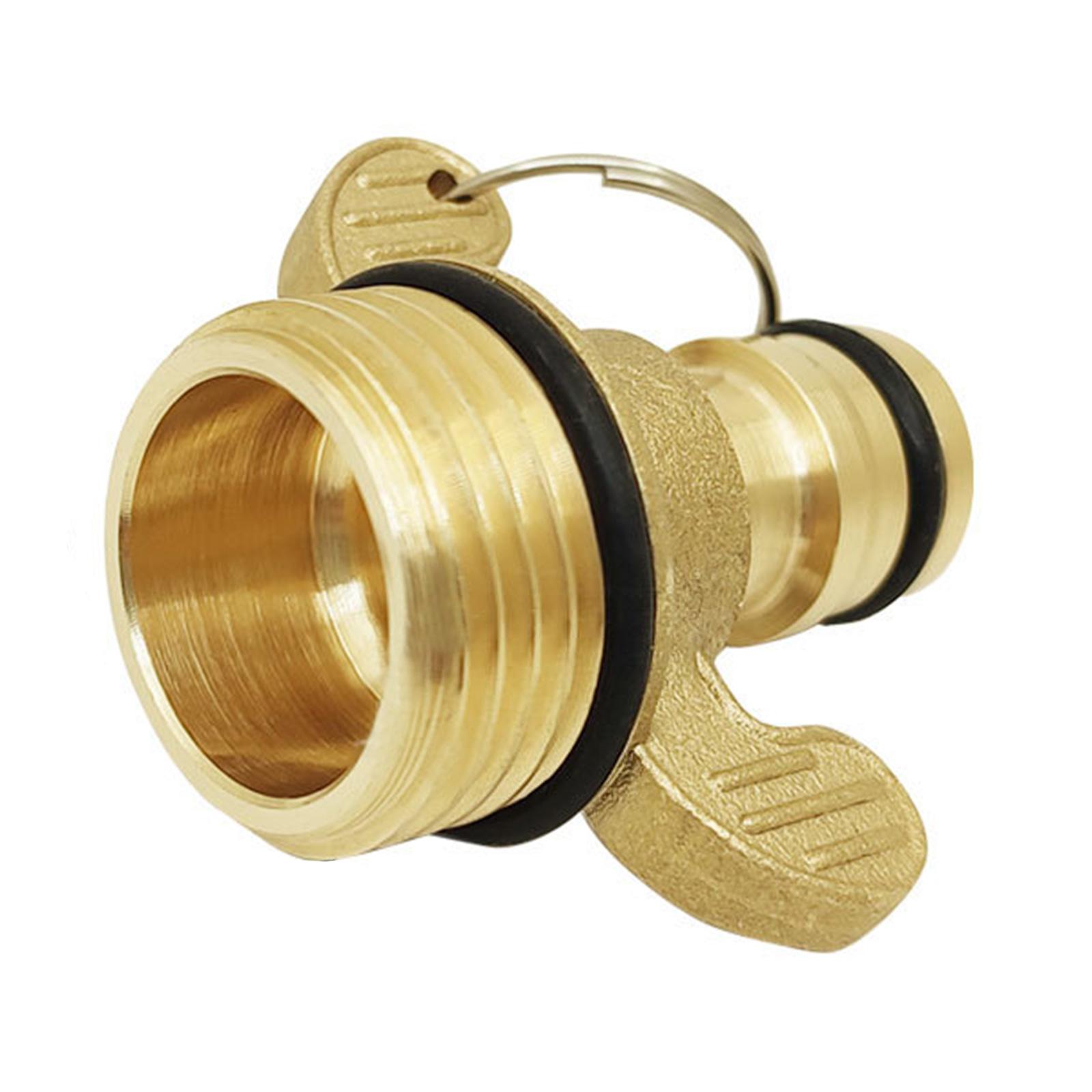 

Brass Elbow Water Hose Connector 45 Degree/Two Ears Quick Connect Adapter Corrosion Resistant Adapter for Campers Yachts A
