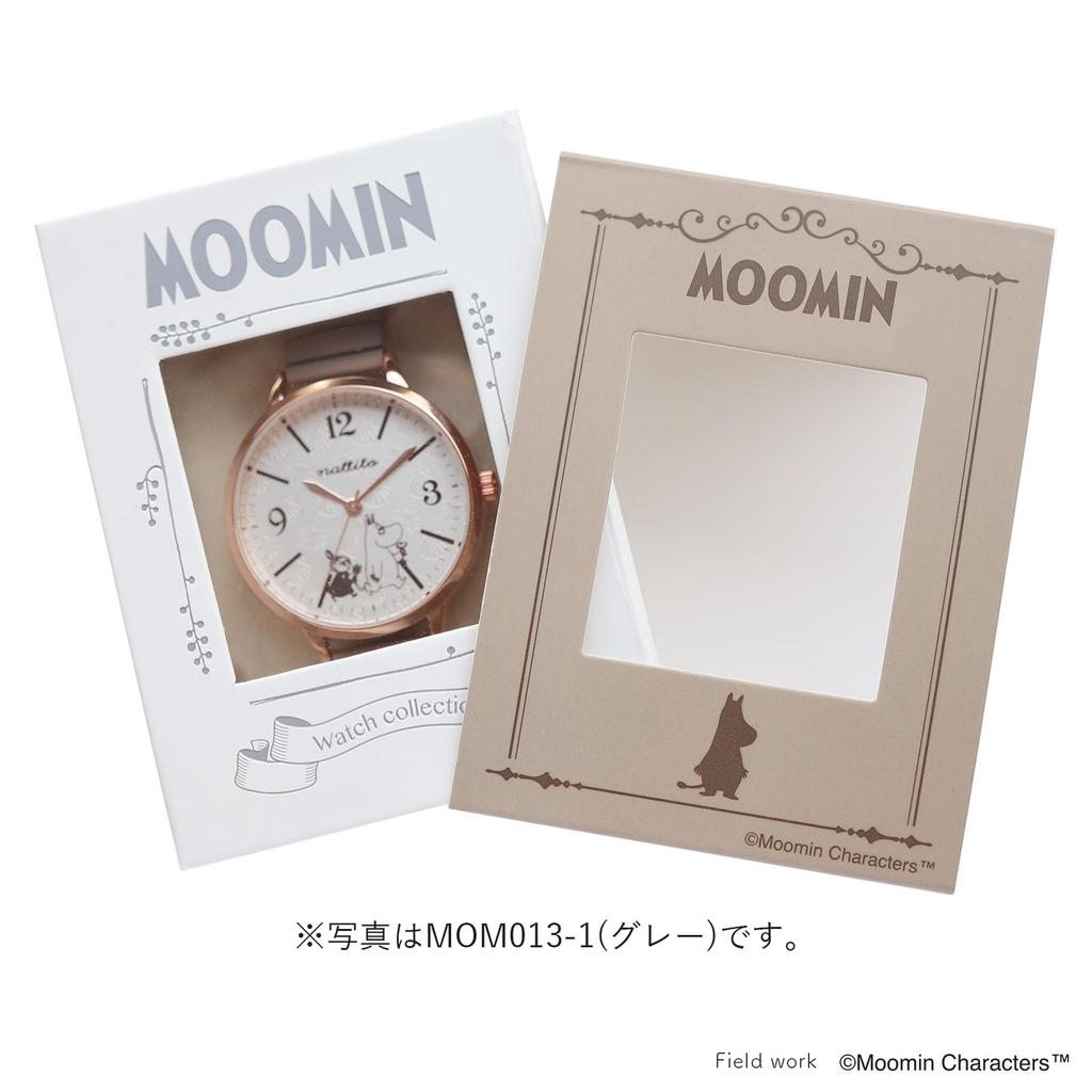 Fieldwork Analog Moomin Watch with Japanese Metal and Exclusive Perfect for or Carved Accordion 2 Little My Women's Movement, Band, Box, Commuting,