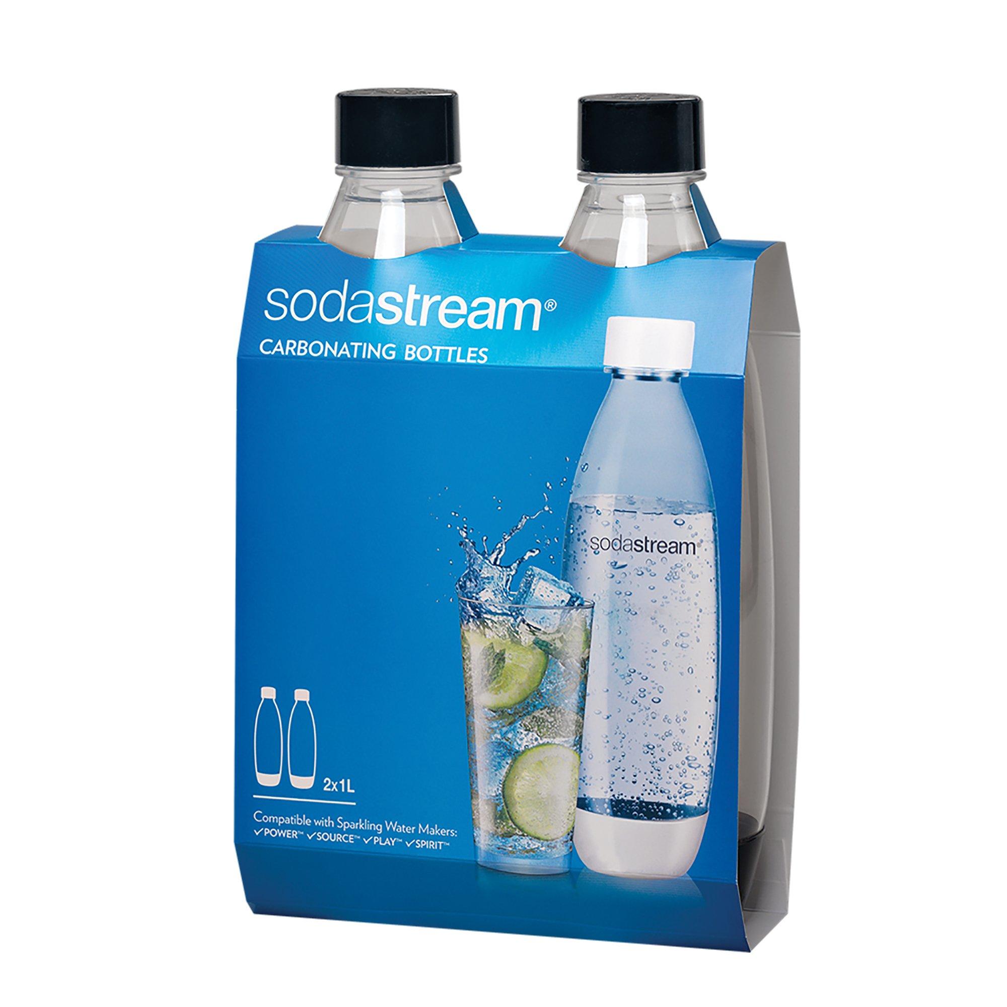 

SodaStream Black 1L Slim Carbonated Bottle Twin Pack (2-Pack) чёрный