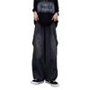 Men's Japanese Retro Wide-Leg Overalls with Large Pockets - Spring/Summer Trendy Loose Fit Jeans