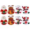 8pcs Christmas Tableware Holders Bag Party Gift Xmas Ornament for Table Home D0LD
