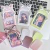 Cute Photocard Holder Kpop Idol Protective Card Holder Student Id Photo Dispaly Case Picture Sleeves Card Case Keychain Bag