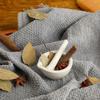 Non-Slip Base Mortar and Pestle Set Eco-Friendly Spice Grinder Ceramic Grinder  Kitchen Tool