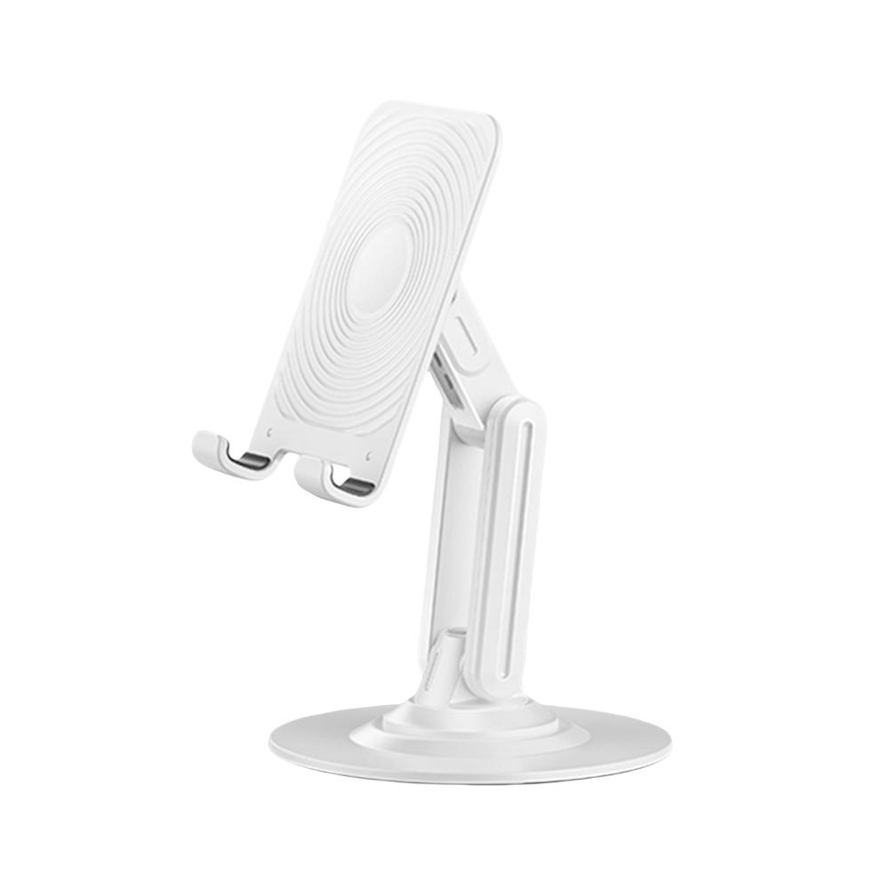 

Подставка для мобильного телефона с регулируемым углом и высотой, складной держатель для телефона с вращением на 360 градусов, подставка для мобильного телефона для iPhone 16 15 14 13 Pro Max Mini белый