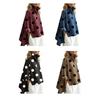 Gepunktetes Jeanshemd für Damen Locker geschnittenes Hemd mit Knöpfen und Brusttaschen Lässige Oversize-Jacke Frühling Sommer Modisches Trendiges Hemd