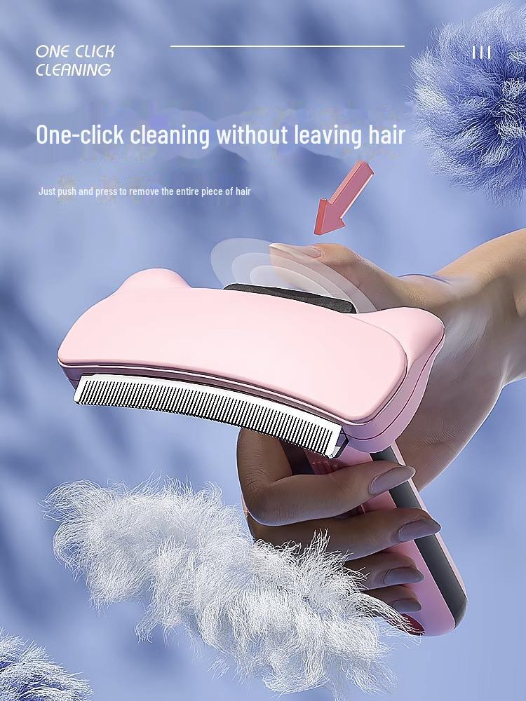 Pet Grooming Comb for Cats & Dogs: Thinning & Loose Hair Remover, Teddy Dog Hair Cleaning Tool.