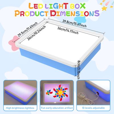 Kids Light Table Sand Painting Toy Arts Doodle Drawing DIY Beginner Sand Table Kindergarten Interactive Montessori Education Toy