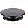 1pc 11Inch Plastic Revolving Cake Decorating Stand Icing Painting Rotate Turntable