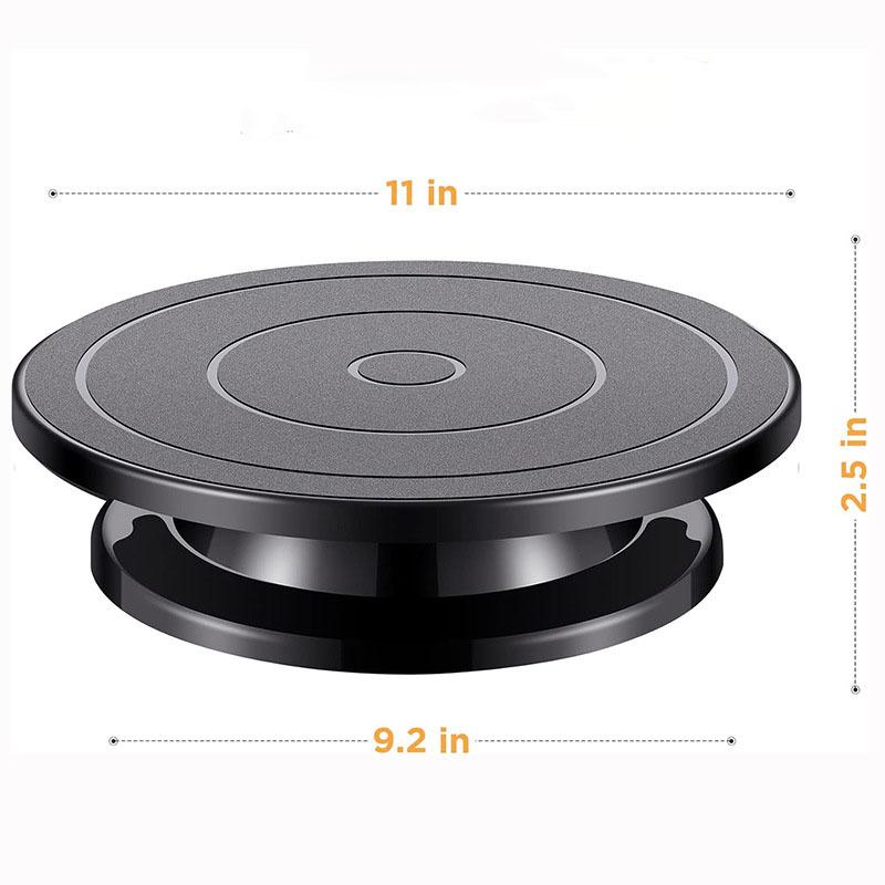 1pc 11Inch Plastic Revolving Cake Decorating Stand Icing Painting Rotate Turntable