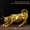 Creative Wall Street Bull Market Ornament Office Decor Bull Craft Statue for Bookcase Wine Cabinet TV Cabinet