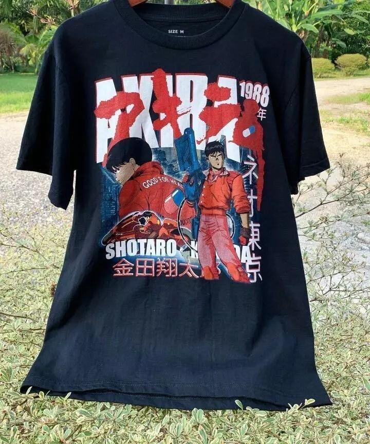 Akira 1988 Basic Black Anime Manga Black Short Sleeve Unisex T shirt S-5XL Unisex T-Shirt S