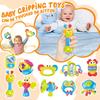 Chewable Rattle Soothing Toy Baby Rattle Set Twisting Bell Toy