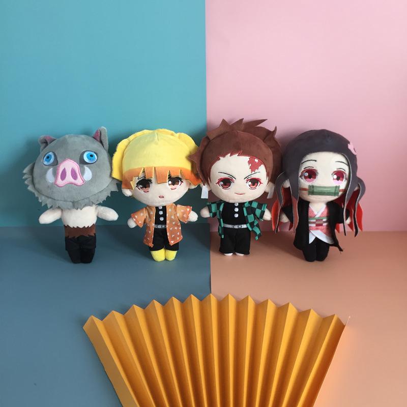 Demon Slayer Plush Dolls: Tanjiro, Nezuko & Zenitsu Pillow