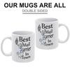 1pc 11oz White Ceramic Coffee Mug, Double-Sided Printed Humor Style, Dishwasher Safe, Comfortable Grip, Great Gift for Coffee Lovers