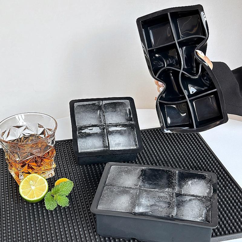 Food Grade Silicone Ice Cube Square Tray Mold DIY Ice Maker Ice Cube Tray Summer Beverage Cooling Kitchen And Bar Tools