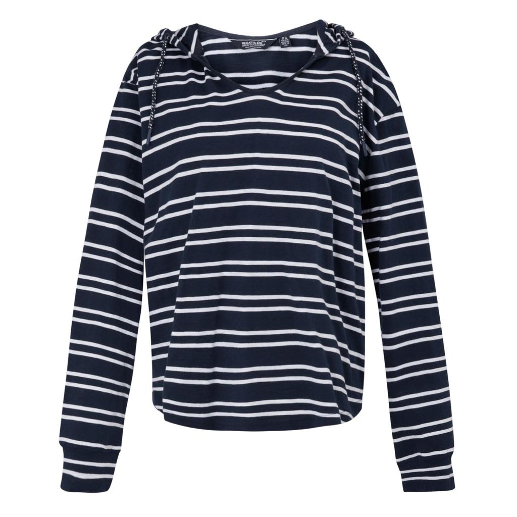 Regatta Womens/Ladies Minerve Stripe V Neck Hoodie