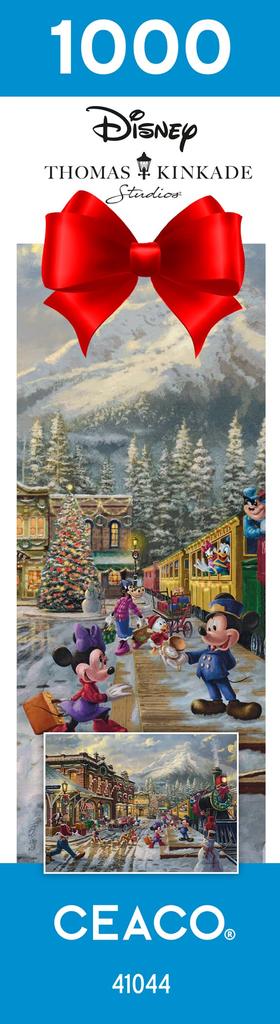 Puzzle Ceaco Thomas Kinkade Disney Holiday Candy Cane Express, 1000 de piese - - - - -