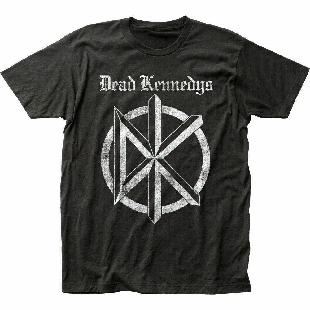Dead Kennedys Distressed Old English Logo T Shirt Mens Licensed Rock Band Black L