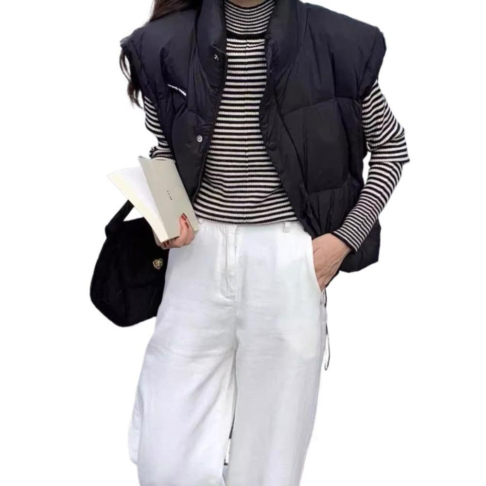 Neue Daunenweste Weste Damen vielseitig Student kleine Weste lockere Weste Jacke