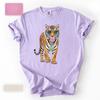 Tiger Comfort Colors Shirt Cute Animal Print Tee Harajuku Fashion Tiger Graphic T Shirts Unisex Streetwear Gift Cotton TShirt