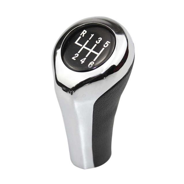Buton schimbător de viteze din piele avansată 5/6 viteze pentru BMW Seria 1 3 5 6 E30 E32 E34 E36 E39 E46 E53 E60 E61 E63 E81 E82 E90 Cap de viteză