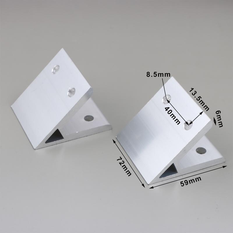 2020 3030 4040 4545 5050 6060 Winkelverbinder-Set 2 Stück 45 Grad Aluminium-Winkelverbinder für Möbelbau
