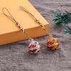 Hollow Sachet Ball Pure Copper Mobile Phone Chain Pendant Portable Aromatherapy Ancient Style Hanfu Xiangmu Palace Bell Cloisonne Pendant