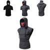 Men Skull Hooded Hoodies T-shirt Tank Tops Vest With Soft Material And Cosplay Style