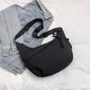 Solid Color Simple Large Capacity Korean Version of Foreign Style Leisure Bag 2025 New Versatile Ins Shoulder Messenger Bag Dumpling Bag