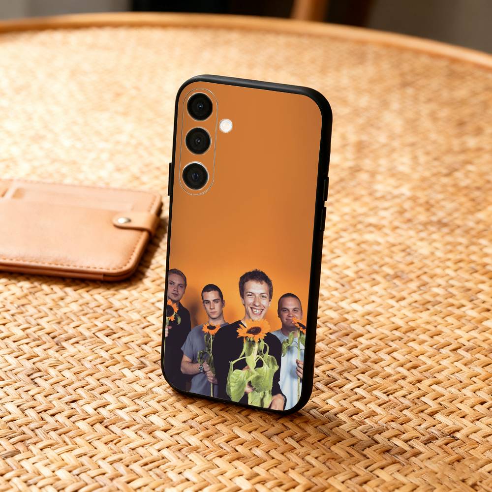 

M-Moon M-Music Coldplay Band Phone Case For Samsung A73,A21s,A22,A31,A32,A52,A53,A71,A80,Soft Black Shell Samsung a13 5g