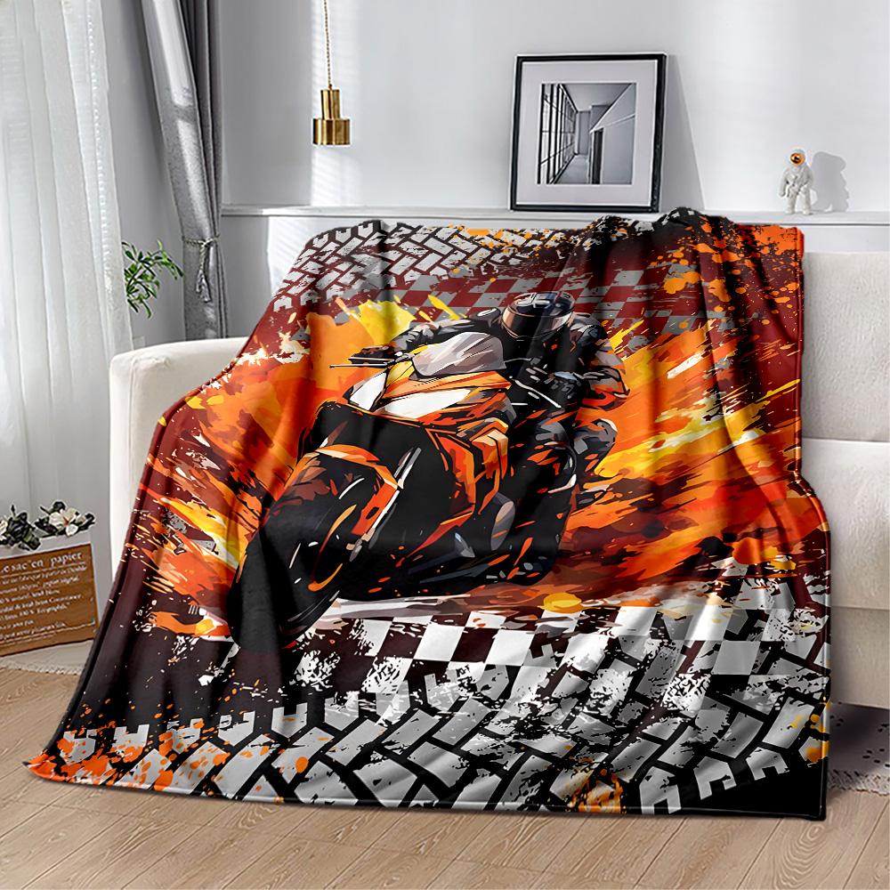 Motocross Adventure Sport Flanelldecke - Weich und geeignet für Sofas, Betten, Büros, Reisen, alle Jahreszeiten und das beste Geschenk für die Feiertage.