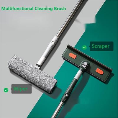 Multifunctional Cleaning Brush Floor Scraper Window Cleaning Wiper Glass Scraper