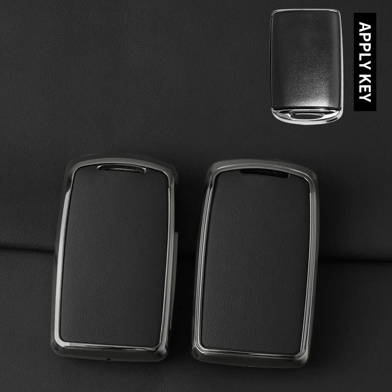 Metal Leather Car Key Case Cover For Mazda 3 Alexa Cx30 Cx-30 Cx3 Cx-3 Cx5 Cx-5 Cx8 Cx-8 Cx9 Cx-9 Protected Shell Accessories