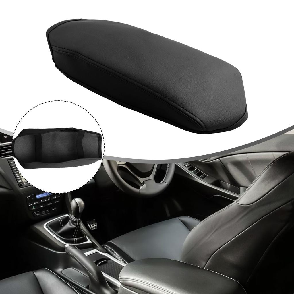 Door Panels Armrest Cover 2012-2015 Trim Accessories Truck Black Car PU Leather Practical Skin Central Dust-Proof
