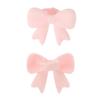 2Pcs Nonslip Silicone Bowknot Headphone Accessories Secure Running Gym Activities Comfortable Wear Decoration Gift